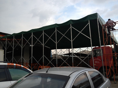 专业车篷及户外篷房产品概览 从推拉车篷到促销帐篷，顺德北滘顺直达帐篷经营部为您服务